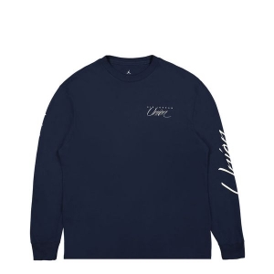 Кофта Jordan x Union MJ L/S Tee College Navy