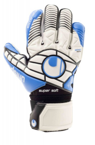 Воротарські рукавиці ELIMINATOR SUPERSOFT (white/black/energy blue)