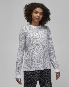 Кофта жіночі Jordan Flight Women's Printed Long-Sleeve T-Shirt (DV1426-100)