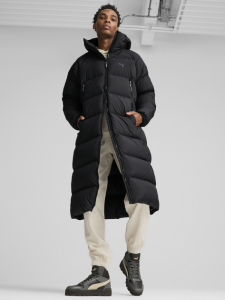 Пухове пальто PUMA Long Hooded Down Coat