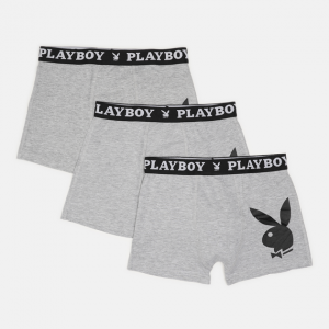 Труси-боксери Набір з 3 Playboy ANNYA PLAYBOY BOXERSHORT сірий Чол L