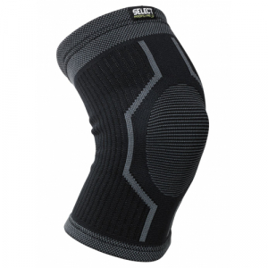 Наколінник SELECT Elastic Knee Support (009) чорн/сірий