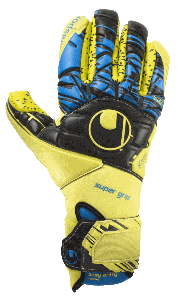 Воротарські рукавиці SPEED UP NOW SUPERGRIP FINGER SURROUND	LITE (fluo yellow/black/hydro blue)