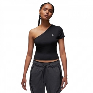 Футболка Air Jordan Sport WomenS Asymmetrical Short-Sleeve Top Black