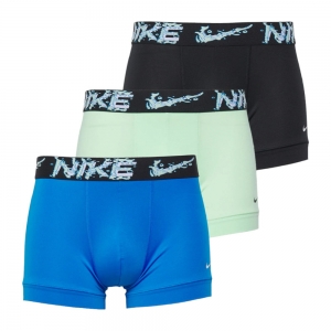 Труси-боксери Nike Dri-Fit Essential Microfibre trunks 3 pack in blue, neon and black