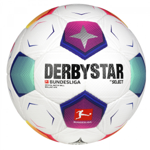 М’яч футбольний SELECT DERBYSTAR Bundesliga Brillant APS v23 (634) біло/син/фіолет