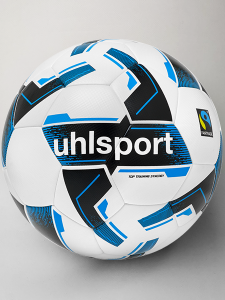 М'яч футбольний Top Training Synergy Fairtrade (white/black/blue)