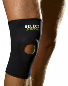 Наколінник з отвором SELECT 6201 Open patella knee support (010) чорний