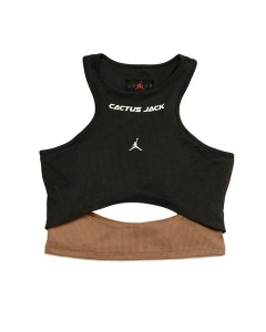 Футболка Жіночий топ Jordan x Travis Scott Cactus Jack Women's Tank Top Dark Smoke Grey