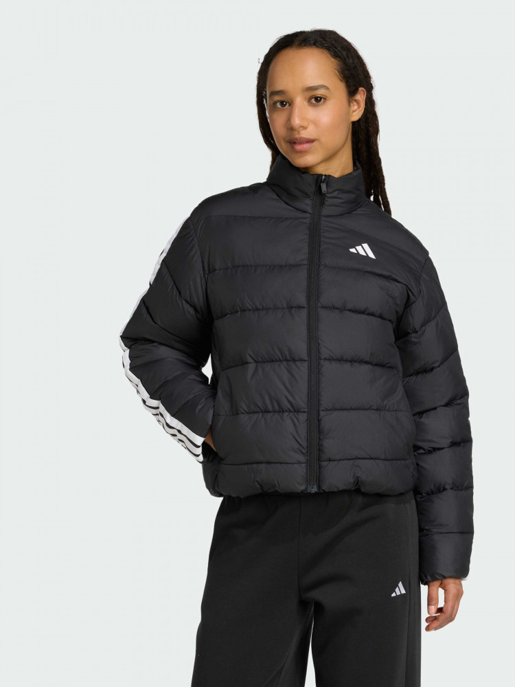 Жіноча чорна куртка Adidas Essentials Climawarm 3-Stripes JM8421
