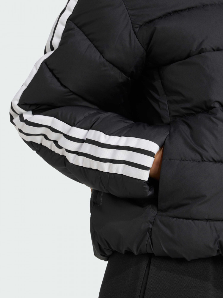 Женская черная куртка Adidas Essentials Climawarm 3-Stripes JM8421_image_3