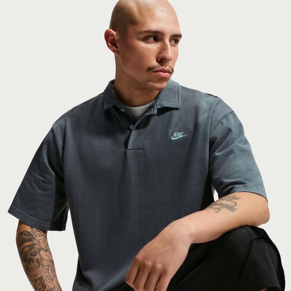 Мужское поло NIKE M NK CLUB JERSEY POLO WASHED IF0731-451_image_3