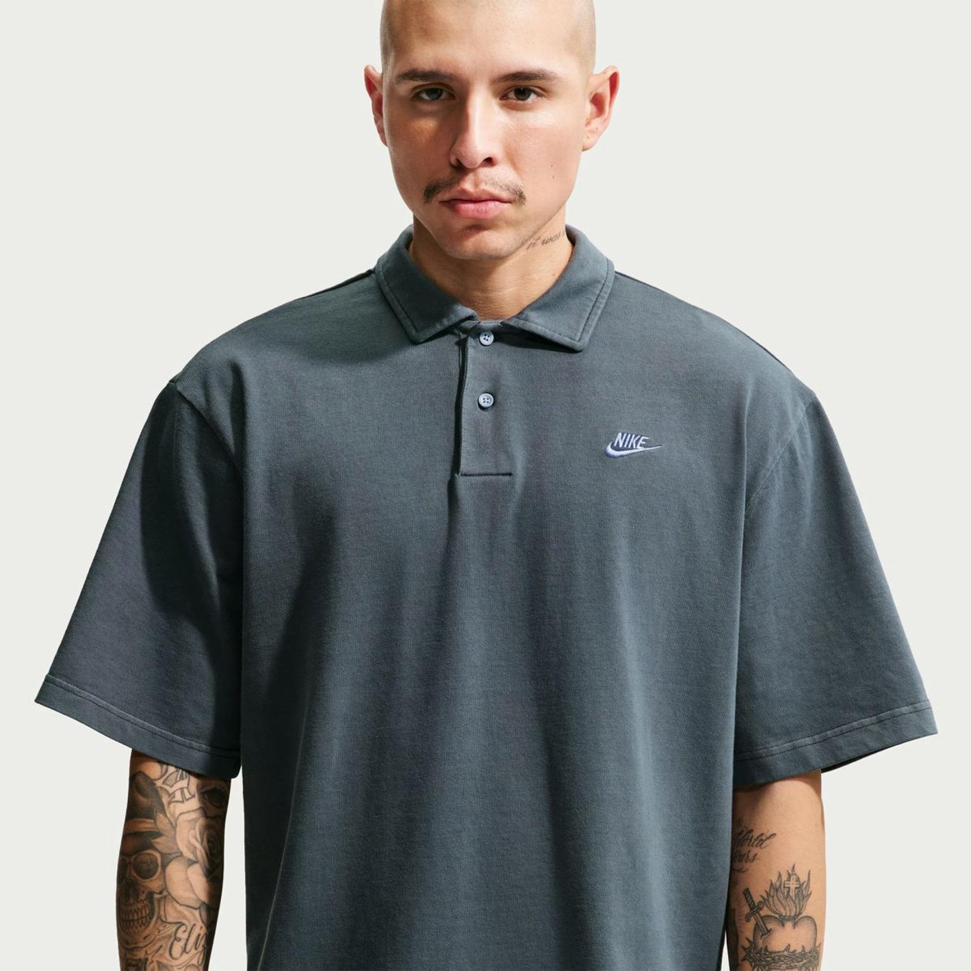Мужское поло NIKE M NK CLUB JERSEY POLO WASHED IF0731-451