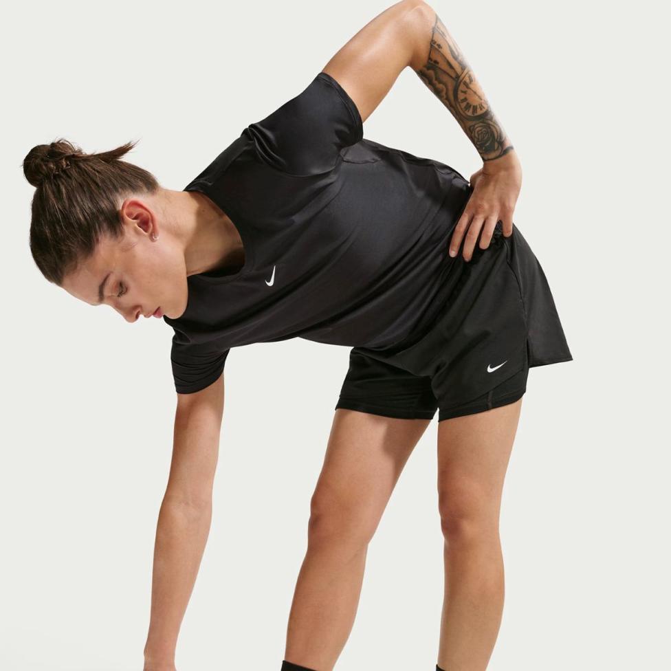 Жіночі шорти NIKE W NK ONE DF HR 3IN 2N1 SHORT DX6016-011_image_3