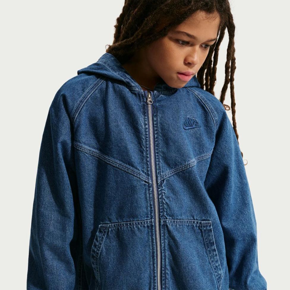 Детская толстовка NIKE K NSW WR DENIM FZ JACKET IF2306-435_image_3
