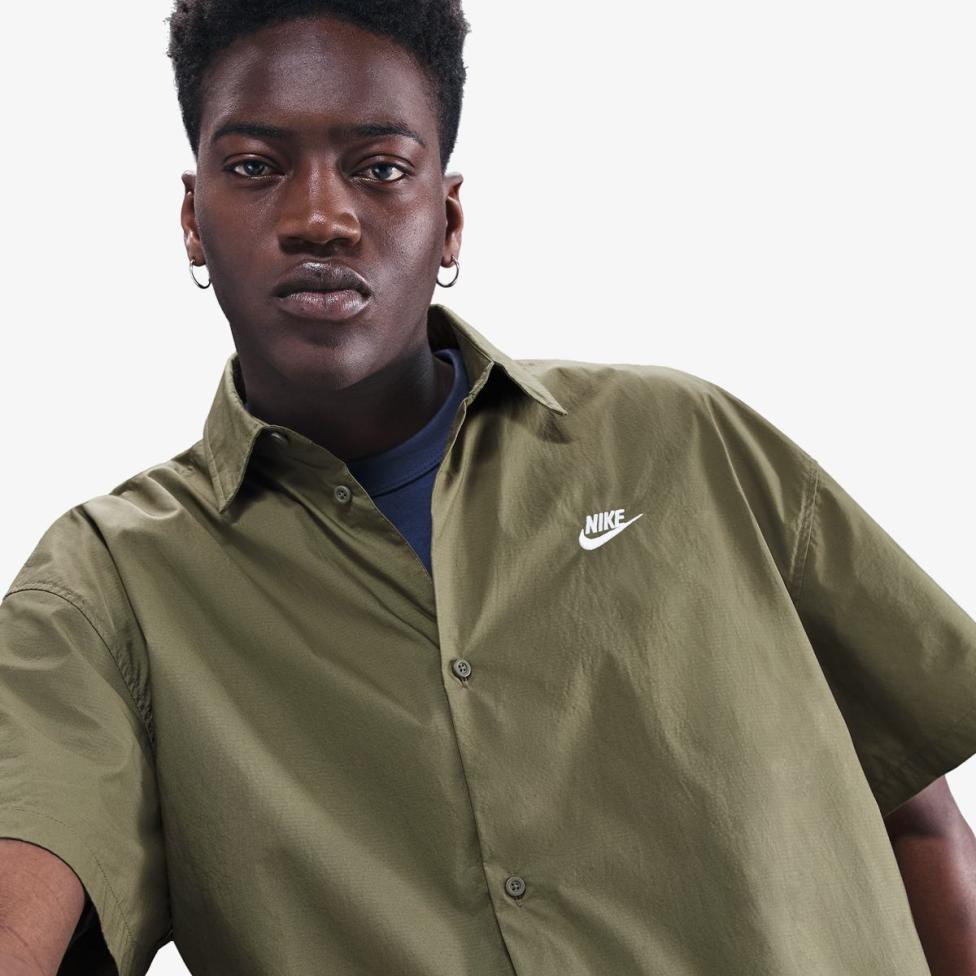 Мужская рубашка NIKE M NK CLUB SS BTN SHIRT OS HJ2026-222_image_3