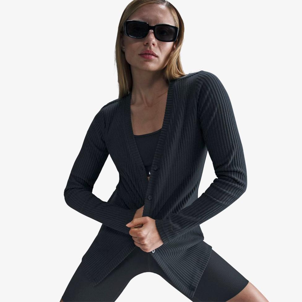 Женская толстовка NIKE W NSW NK CHLL KNT RIB CARDIGAN HJ1242-010_image_4