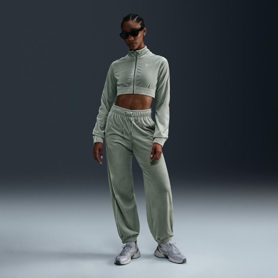 Женская толстовка NIKE W NSW CLLCTN VELOUR FZ TOP OFL FZ3679-370_image_5