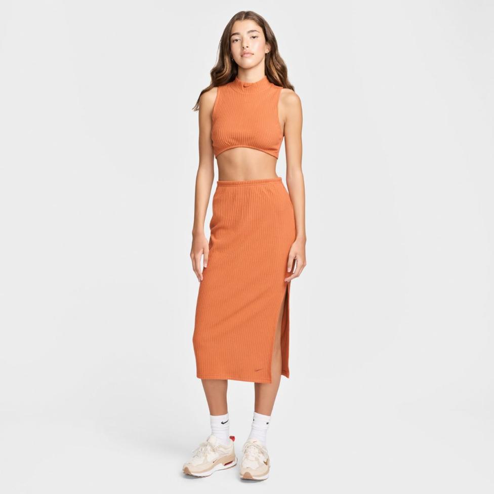 Женская юбка NIKE W NSW NK CHLL KNT RIB MD SKIRT FQ1636-825_image_4
