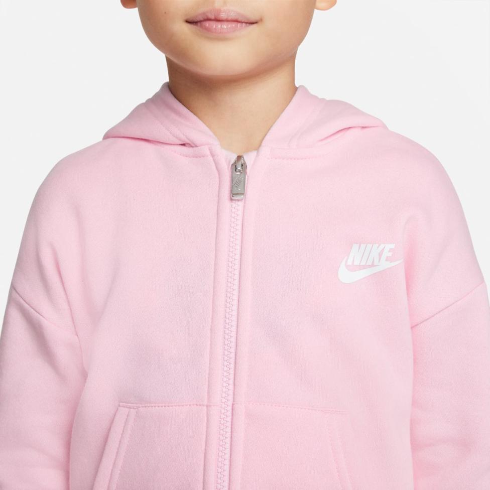 Детская толстовка NIKE NKG CLUB FLEECE HIGH LOW FZ HD 36I254-A9Y_image_4