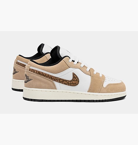 Кроссовки Air Jordan 1 Low Se Brown Elephant Gs White/Brown DZ5368-201_image_6