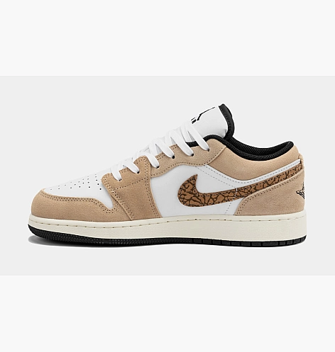 Кроссовки Air Jordan 1 Low Se Brown Elephant Gs White/Brown DZ5368-201_image_4