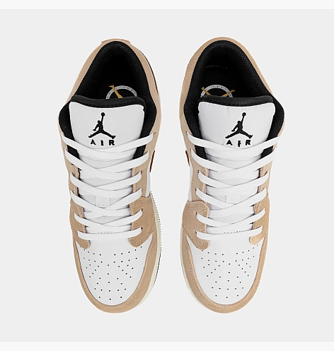 Кроссовки Air Jordan 1 Low Se Brown Elephant Gs White/Brown DZ5368-201_image_3