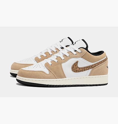 Кроссовки Air Jordan 1 Low Se Brown Elephant Gs White/Brown DZ5368-201_image_5