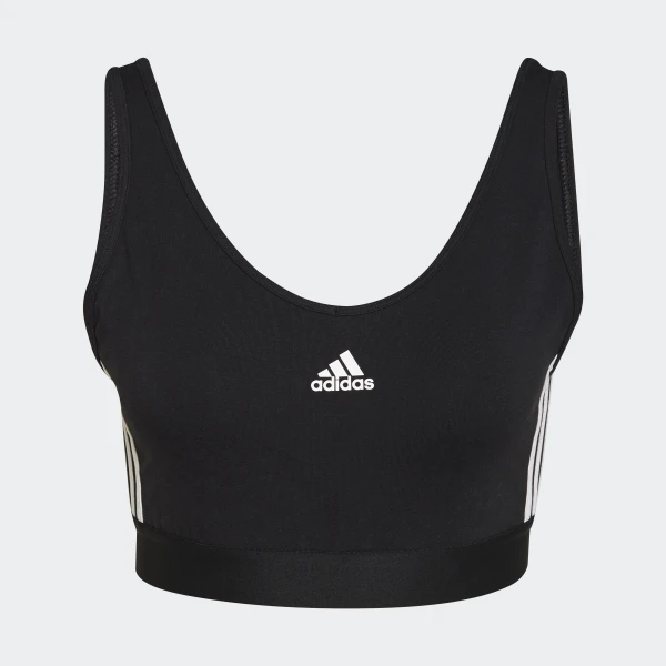 Кроп-топ зі знімними чашечками Adidas Essentials 3-Stripes GS1343